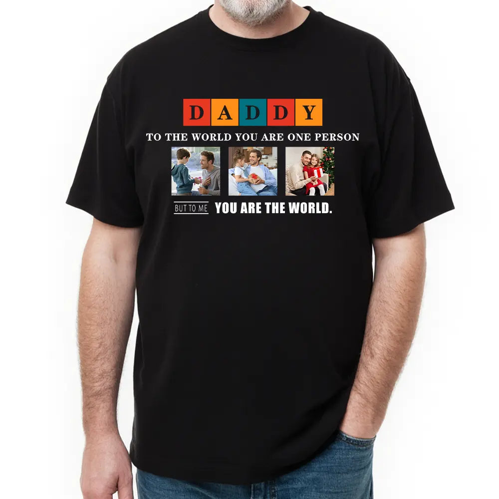 Papa Photo Personnalisée Fête des Pères - T-shirts, sweats à capuche et sweatshirts personnalisés 