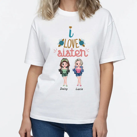 avec des amis, t-shirts en coton personnalisés, sweats à capuche, sweatshirts, cadeaux pour sœurs 