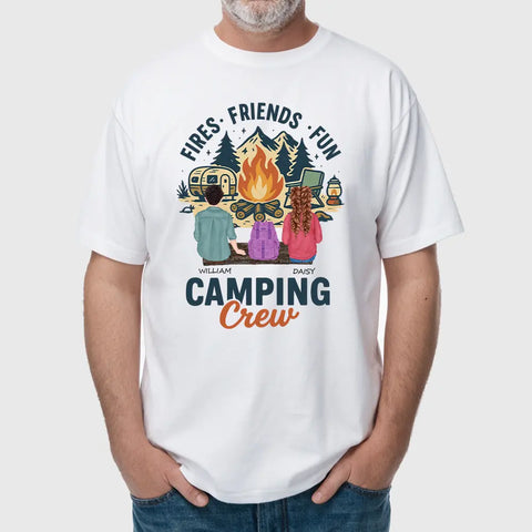 Camping Family - Camisetas de algodón personalizadas, sudaderas, sudaderas con capucha, regalos para los amantes del camping