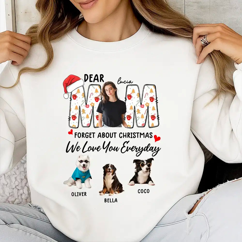Personalized Dear MOM/DAD Sweatshirt – Custom Owner and Pet Photos