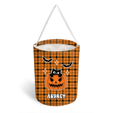 Personalized Halloween Candy Bag – Cute Pumpkin or Ghost Design