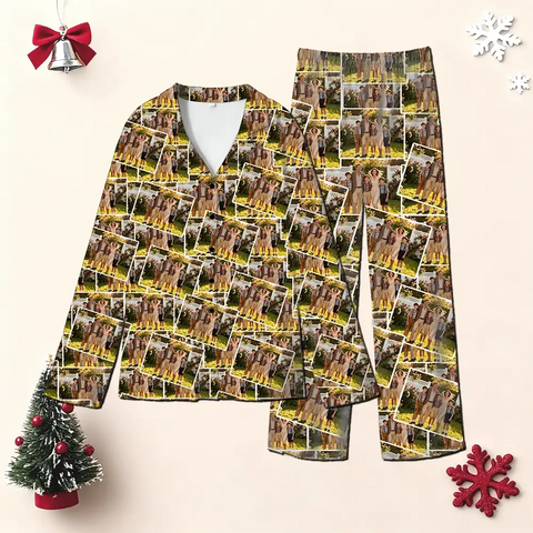 Custom Photo Family Pajamas – Personalized Gift Sleepwear