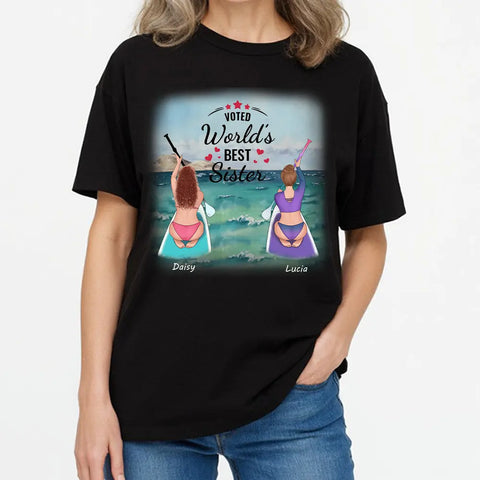 Meilleure sœur, t-shirt personnalisé en coton premium, sweats à capuche et sweat-shirts - Cadeaux pour amis