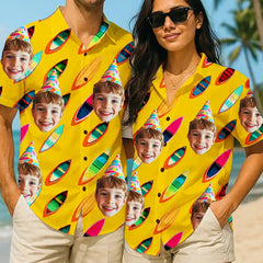 Custom Hawaiian Shirt with Your Faces – Fun & Unique Summer Style