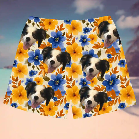 Shorts de playa con foto personalizada: ropa de verano unisex personalizada 