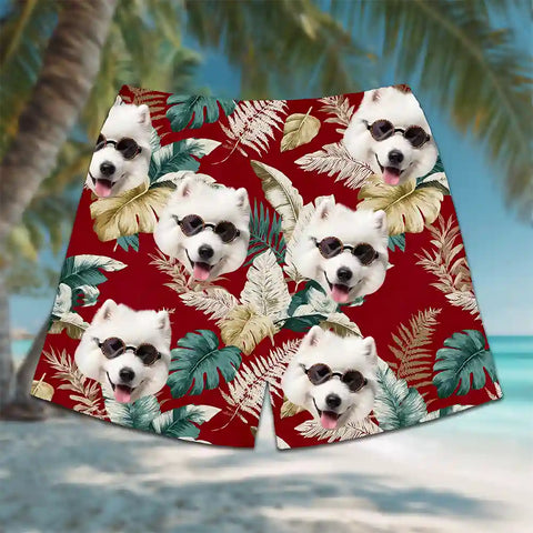Custom Aloha Shorts with Any Face – Kids, Pets, Partners & More!