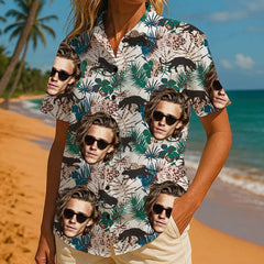 Camisa hawaiana personalizada con tu cara: un atuendo veraniego divertidísimo 