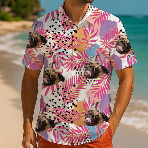 Summer Statement Shirt – Custom Tropical Print with Your Face