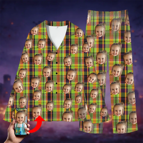 Personalized Halloween Pajamas – Custom Sleepwear with Dog, Cat or Human Face
