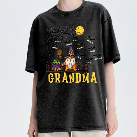 Custom Personalized Family Matching Halloween Shirts – Old Wizard & Children
