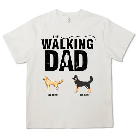 Camiseta, sudadera y sudadera unisex personalizada "The Walking Parents" - Regalo para dueños y amantes de las mascotas. 