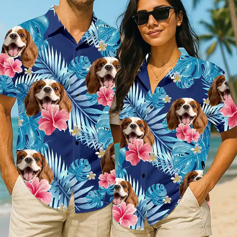 Camisa hawaiana con cara personalizada: un divertido atuendo vacacional personalizado 
