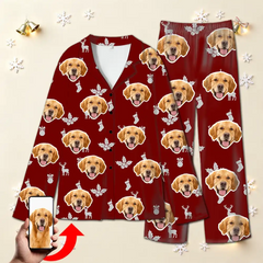 Custom Christmas Pajamas with Family Photo – Matching Holiday Set