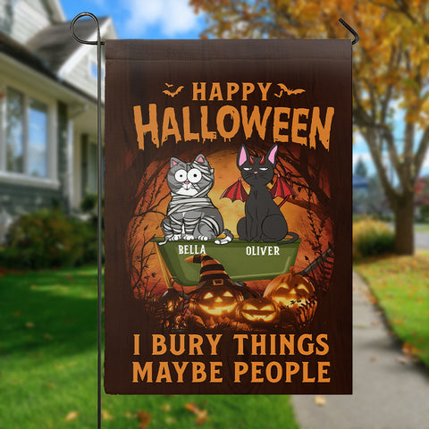 Personalized Halloween Flags – Custom Pet Garden Flags for Home