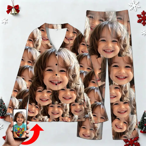 Christmas Pajama Set – Custom Long Sleeve for Families & Pets