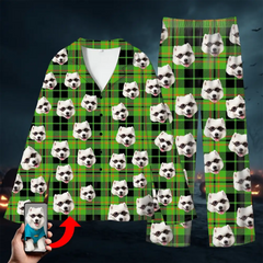 Custom Halloween Pajamas – Personalized Dog, Cat & Human Face Sleepwear Gift