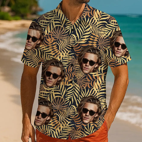 Personalized Tropical Shirt – Your Face, Your Summer Look
