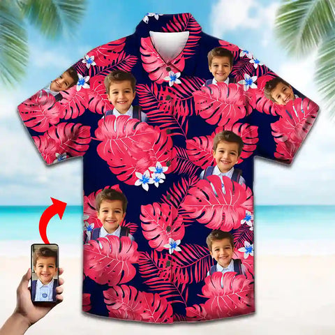 Custom Tropical Shirt – Personalized Photo Print for Beach Days