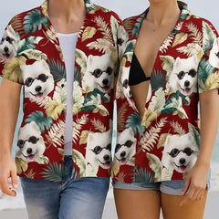 Camisa Aloha personalizada con cualquier cara: ¡niños, mascotas, parejas y más! 
