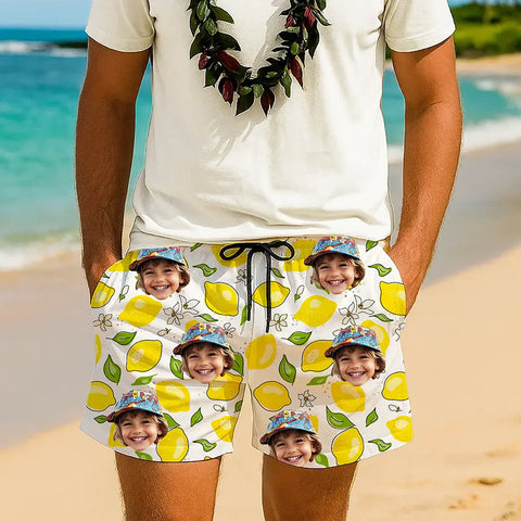 Custom Hawaiian Shorts with Your Photo – Personalized Vacation Gift