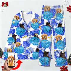 Custom Photo Dog and Cat Pajamas – Christmas Pet Sleepwear