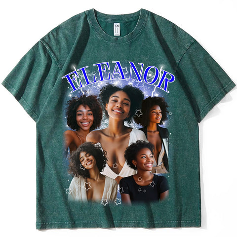 Camiseta retro de dibujos animados: camisa vintage lavada para almas nostálgicas y amantes de los gatos. 