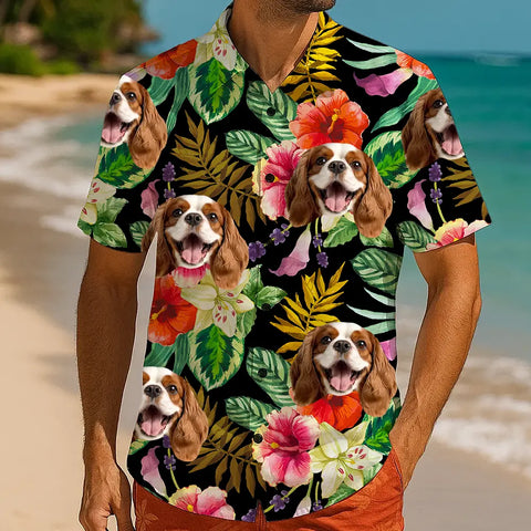 Tu cara en una camisa hawaiana: un divertido atuendo vacacional personalizado 