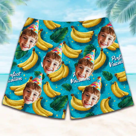 Custom Hawaiian Shorts with Faces – Fun, Personalized Beachwear