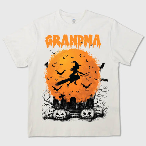 Personalized Halloween T-shirts, Sweatshirts & Hoodies - Grandma, Mom, Witch & Grandkids