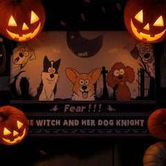 Personalized Haunted Dog Welcome Mat – Custom Pet Name & Design