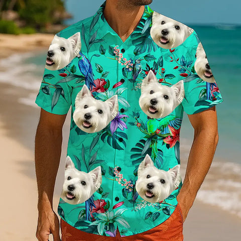 Camisa hawaiana con cara personalizada: un atuendo único para las vacaciones de verano 