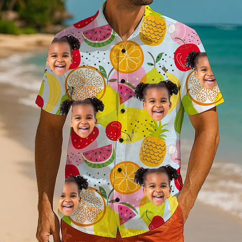 Custom Face Hawaiian Shirt – Personalized Tropical Beachwear