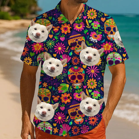 Camisa hawaiana con cara personalizada: ¡personalizada para el verano! 