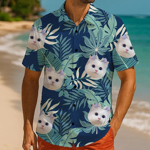 Face on Vacation – Personalized Summer Shirt with Tropical Flair