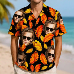 Camisa hawaiana divertida y personalizada: ¡agrega caras para lograr el mejor look! 