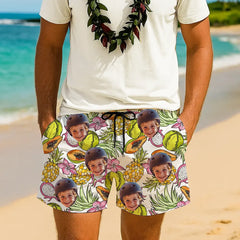 Tu foto, ambiente tropical: los shorts de playa personalizados definitivos 