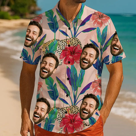 Camiseta tropical personalizada con tu cara: el regalo perfecto para el verano