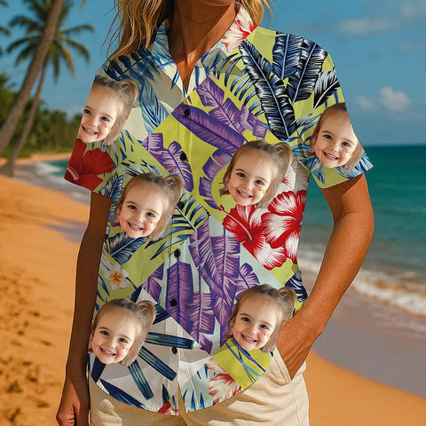 Personalized Photo Hawaiian Shirt – Funny Custom Gift for Summer