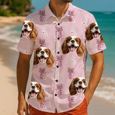 Custom Printed Hawaiian Shirt – Funny Photo Gift for Summer Holidays