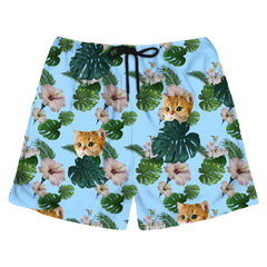 Short hawaïen personnalisé avec tête de chien pour homme – Téléchargez la photo de votre animal