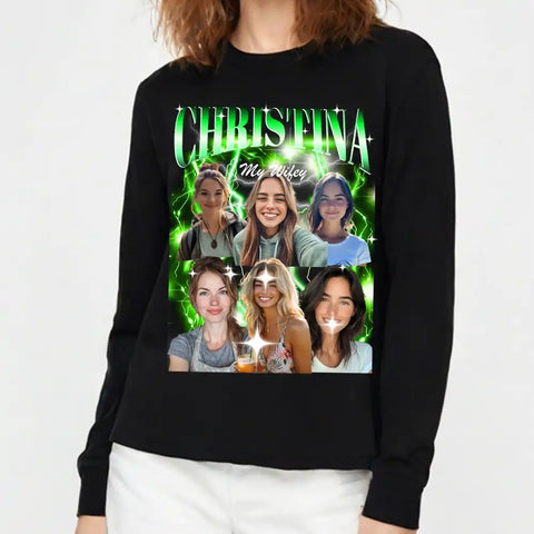 Camiseta retro de rap de los 90: regalo vintage personalizado para amantes de la música y para ella 