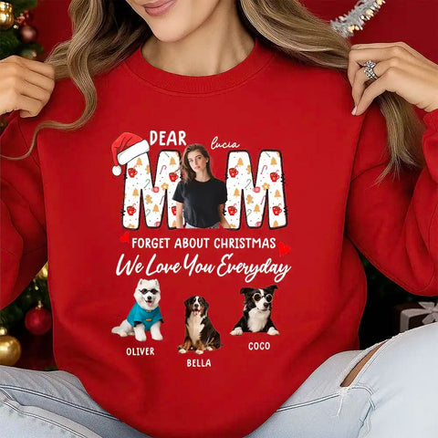 Personalized Dear MOM/DAD Sweatshirt – Custom Owner and Pet Photos