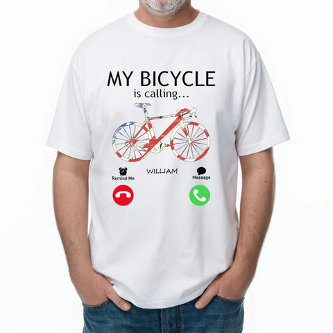 Mon vélo m'appelle - T-shirts, sweat-shirts et sweats à capuche personnalisés pour les passionnés de cyclisme 