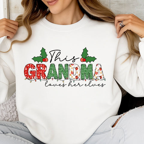 This Mum Loves Her Elves– personalizing Christmas sweatshirts with characters and children's names