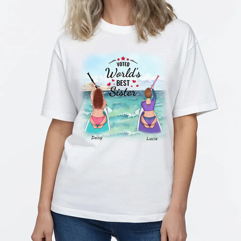 Meilleure sœur, t-shirt personnalisé en coton premium, sweats à capuche et sweat-shirts - Cadeaux pour amis