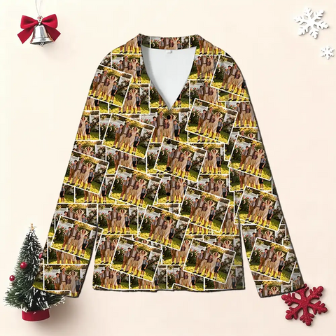Custom Photo Family Pajamas – Personalized Gift Sleepwear