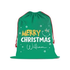 Personalized Christmas Gift Bag with Custom Name
