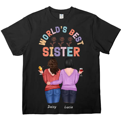 avec ta meilleure sœur, T-shirt personnalisé en coton premium, sweat à capuche, sweat-shirt - Cadeau pour amis 