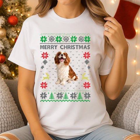 Personalized Christmas Pet Photo T-Shirt、Sweatshirt、 Hoodie