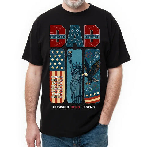 Regalo del Día de la Independencia de un Padre Legendario - Celebra a Papá - Camiseta, Sudadera y Sudadera con Capucha Personalizadas 